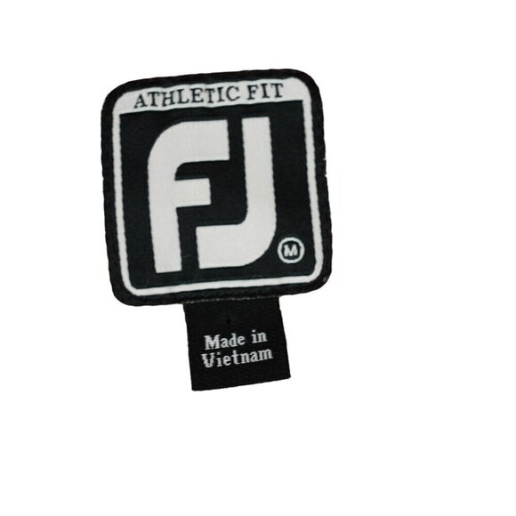 FootJoy FJ‎ Red Striped Golf Polo Shirt Athletic Fit Short Sleeve Sz M - Picture 5 of 11